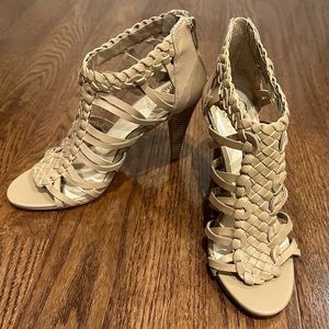 Brand New- Vince Camuto Alaizah Woven Cone-Heel Sandal